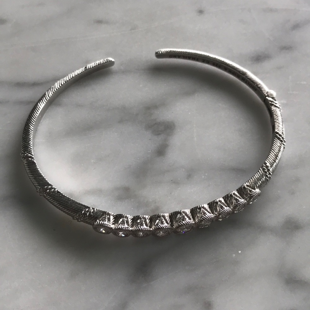 🎉SOLD ON EBAY* - Judith Ripka Sterling Silver Hinged Cuff (NEW)